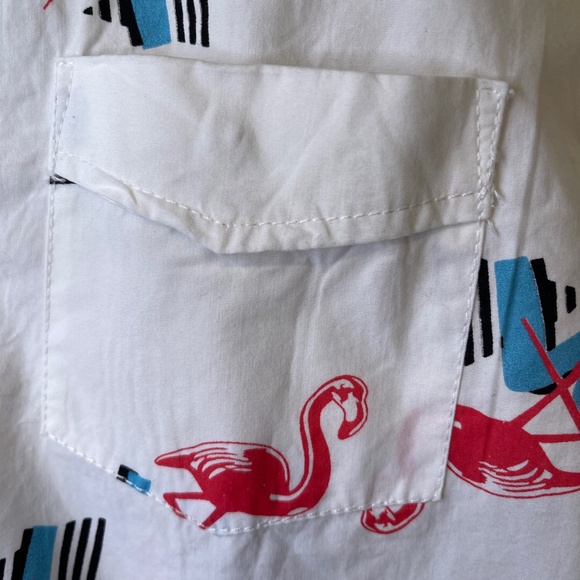 Broken Threads | NWOT Flamingo Button Up Shirt - Picture 4 of 8